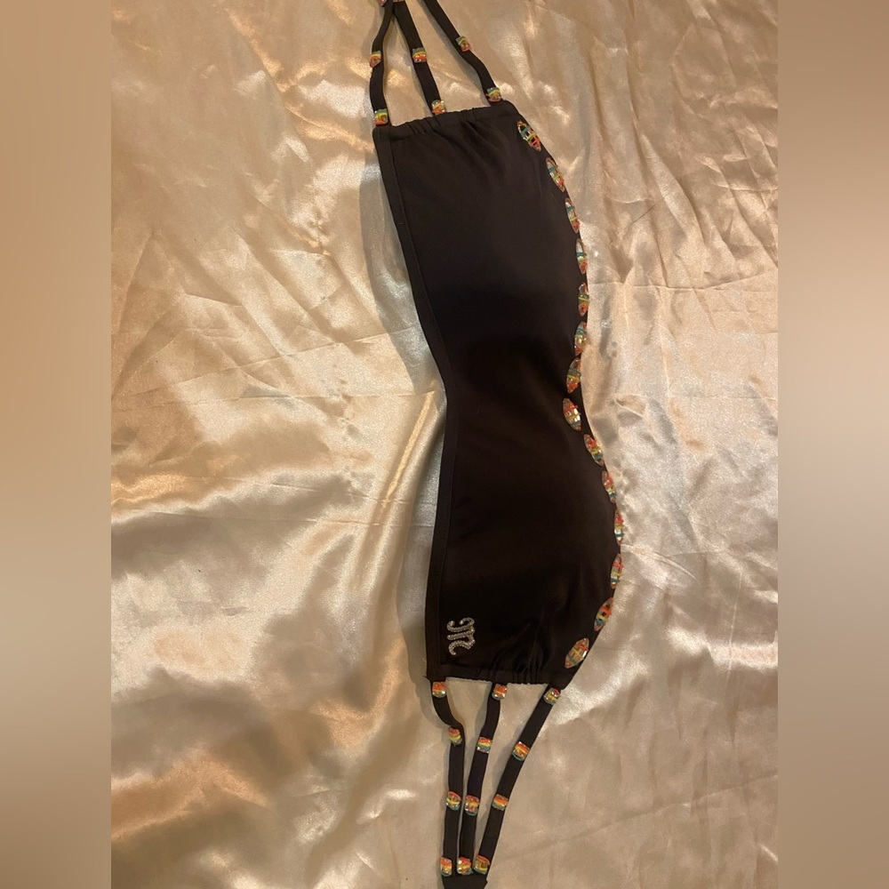 Miss Me large strapless bathing suit top